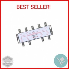 Cables Direct Online 8 Way Bi-Directional 5-2300 MHz Indoor and Outdoor Waterpro