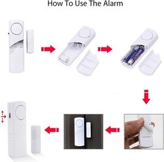 Compact 90dB Security Alarm Pack – 15 Durable Door & Window Alarms for Safety