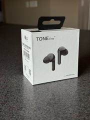 LG TONE Free New Sealed Wireless Bluetooth Earbuds Fast Charging Dual Mic Black