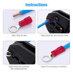 300/1200Pcs Car Wire Assorted Insulated Electrical Terminal Connectors Crimp Kit