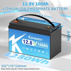 12V 100Ah LiFePO4 Battery Packs Grade A Cells Rechargeable For Outdoor / Home
