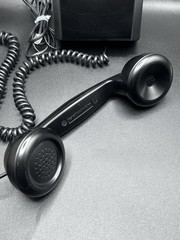 Crosley wall phone. Model CR55.Black, push button. Landline Excellent