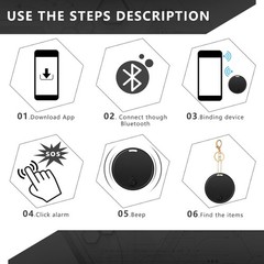 1-6x GPS Tracker for Vehicles No Subscription, Car Tracker Tag for Android & iOS