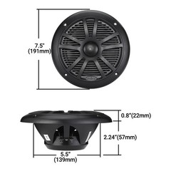 Velex Marine Bluetooth Amplifier Speaker Package