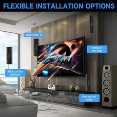 2026 5000+ Mile Digital TV Antenna – Free HDTV with 360° Reception & 8K Support
