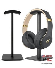 Headset Stand – Headphone Holder for Desk with Aluminum Hanger Compatible Black