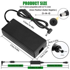 24V 10A Power Supply Adapter, AC 100-240V to DC 24Volt 10Amp 240W Black