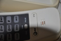 AT&T 210 Basic Trimline Corded Phone, No AC Power Required, Wall-Mountable