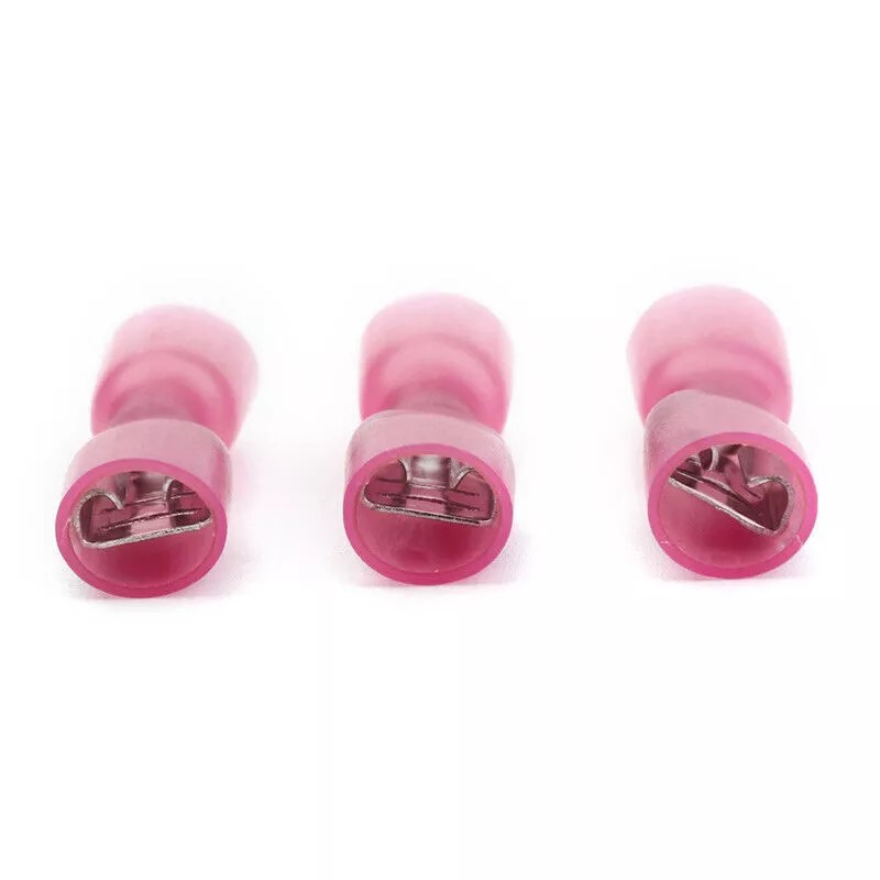 Female 22-10 AWG Heat Shrink Wire Spade Connectors Quick Disconnects Terminals
