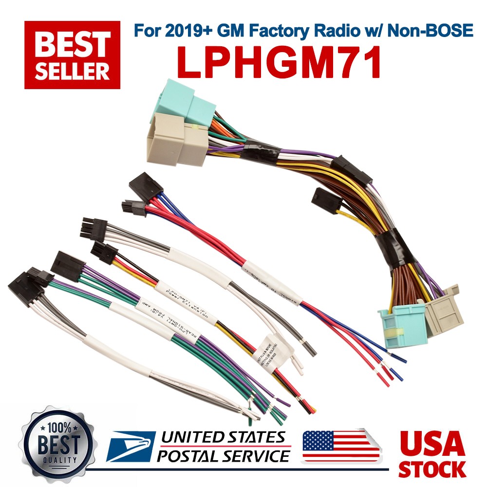 For 2019+ GM Factory Radio w/ Non-BOSE PAC LPHGM71 LocPRO Advanced T-Harness New