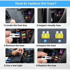 50- 300Pcs Car Fuse Assortment Kit Mini Blade & Standard Automotive Fuses Set