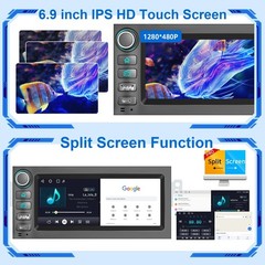 For GMC Chevy Tahoe Yukon Suburban 1995-2002 Apple Carplay Car Stereo Radio GPS