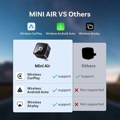 Ottocast 3in1 Wireless CarPlay &Android Auto Adapter AirPlay Mirroring Plug Play