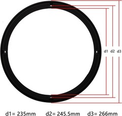 10-Inch Speaker Grill Covers – Durable ABS Black Protector for Car Audio Systems