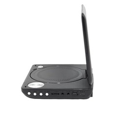Proscan Elite Portable 7″ Swivel Screen DVD Player SD Card Slot 2.5 Battery BLK