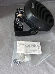 Set of 2 Kenwood KES-5 External Speakers (1 used 1 un-used) & 1 Cobra CA-73 mic