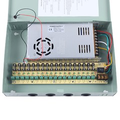 12VDC 18CH 30A Security Camera Power Supply Box Distribution for CCTV DVR System