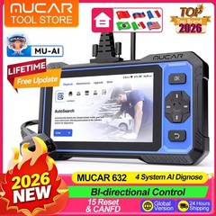 MUCAR 632 OBD2 Scanner Auto Diagnostic Tool Engine ABS SRS Fault Code Reader US