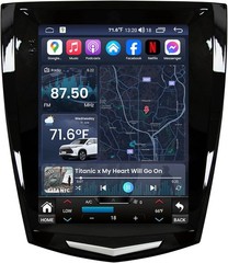 For Cadillac ATS Radio Carplay Stereo Android Auto EQ Cam
