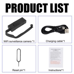 For Home/Office 4K Mini Security Camera Motion Detection DIY Mount WiFi Alerts