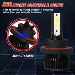 For GMC Yukon 2007-2014 6000K White LED Headlight Hi/Lo Beam Fog Light Bulbs P4C
