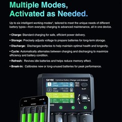 SkyRC MC5000 Cylindrical Battery Charger and Analyzer Li-ion LiFePO4 NiMH Na-ion