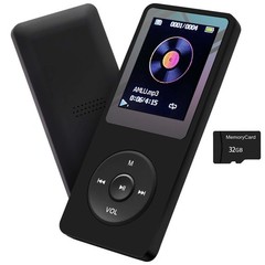 MP3 Player 32GB with Speaker Earphone Portable HiFi Lossless Sound MP3 Mini M…