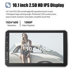 10.1 inch Touch Screen Rotatable Car Stereo Radio 1 DIN Android 13 GPS Navi Wifi
