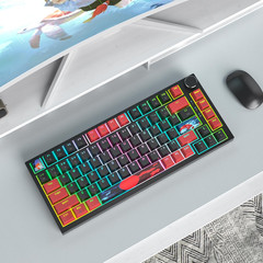 75 Percent Keyboard Gasket-Mounted with Sound Absorbing Pads, 82-Key Compact Wir