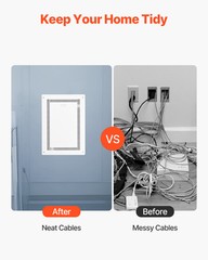 VEVOR Structured Media Enclosure 20 in Recessed in-Wall TV Media Box with Cover