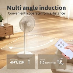 Compact Ergonomic Remote Control for PELONIS 16″ Pedestal Fan – Durable ABS