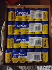 Rayovac D Size Zinc-Carbon Batteries case of 72 disposable we