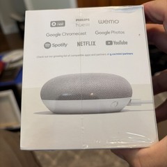 NEW Google Home Mini Smart Speaker with Google Assistant Chalk Gray GA00210-US