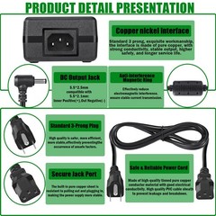 24V 10A Power Supply Adapter, AC 100-240V to DC 24Volt 10Amp 240W Black