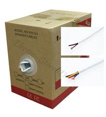 Pure Copper Audio Cable 250 500ft In Wall 14 16 18 AWG CL2 Bulk Speaker Wire Lot