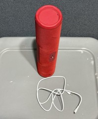 Tech2 Tube Wireless Bluetooth Red Speaker 5+ Hours & Party Mode, Pre-Owned