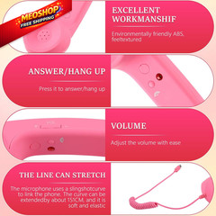 Retro Phone Handset,2026 New Style Type-C Handset,Type-C Black