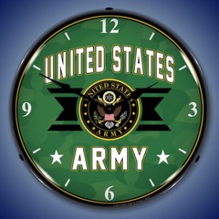 United States Army, Lighted Backlit LED Wall Clock Free Shipping