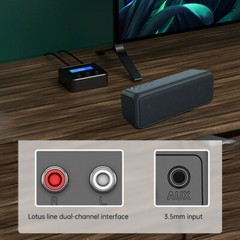 Bluetooth 5.0 Transmitter Receiver EDR Wireless Adapter USB Dongle 3.5mm AUX RCA