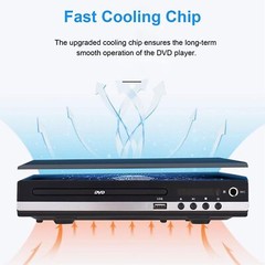 1080p DVD Player All Region Free DVD CD USB Player with HD+RCA Output US C7N0