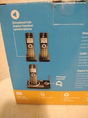 AT&T Cordless Phone Answering Machine Call Block Caller ID 3 Handsets. A