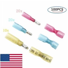 Heat Shrink Bullet Male Female Connectors Electrical Wire Terminals 50/150pcs