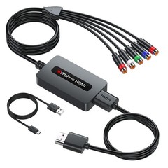Component to HDMI Converter, 1080P YPbPr to HDMI Converter with Female YPbPr …