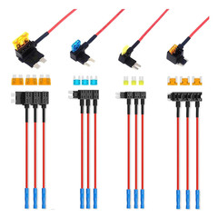 12 Pack 4 Types Fuse Tap Automotive 12V，Car Add-A-Circuit ，Standard Mini Micro2