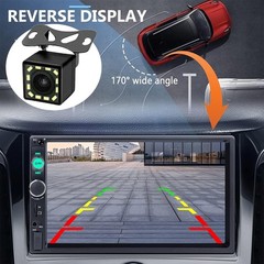 7″ Single 1Din Touch Screen Stereo Bluetooth Radio Car Apple/Android Carplay GPS