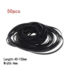 100 Pcs Rubber Tape Recorder Belt Cassette Player Drive Belts Replacement