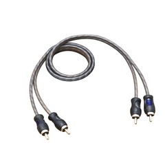 RECOIL RCI21 100% Oxygen Free Copper 1ft 2-Channel RCA Audio Cable, Twisted
