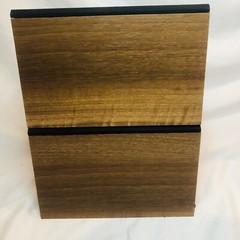 Angel’s Horn Bookshelf Speakers Wood Grain Pair Tested & Working 18W 4ohm