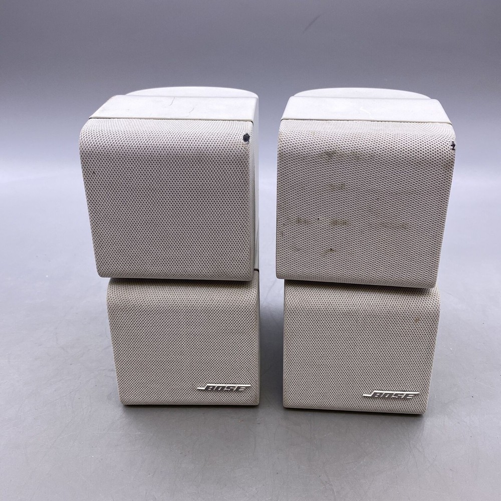 Bose Lifestyle White Portable Rectangle Speaker Lot Of 2 – H26