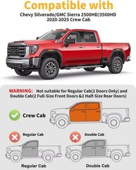 in-Channel Incredibly Durable Rain Guards for GMC Sierra 2500HD/3500HD 2020-2026
